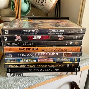 Lot of 9 unopened DVDS